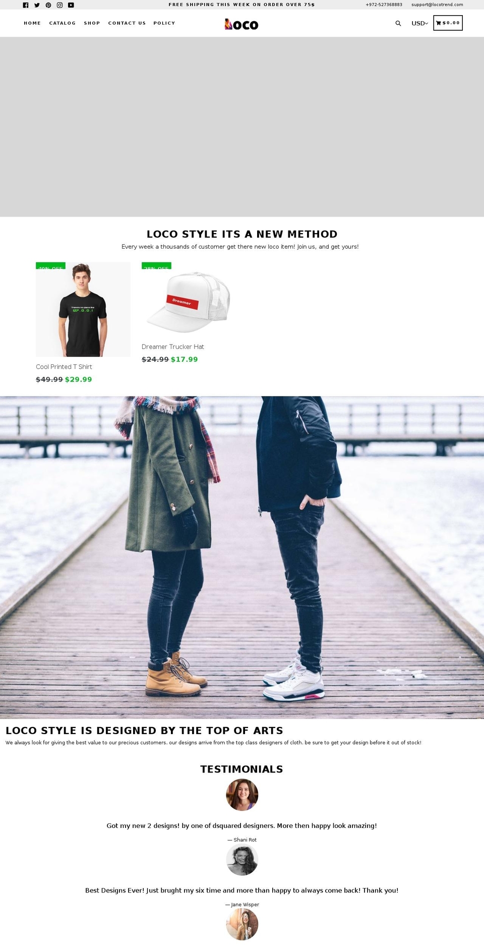locotrend.com — Shopify storefront screenshot