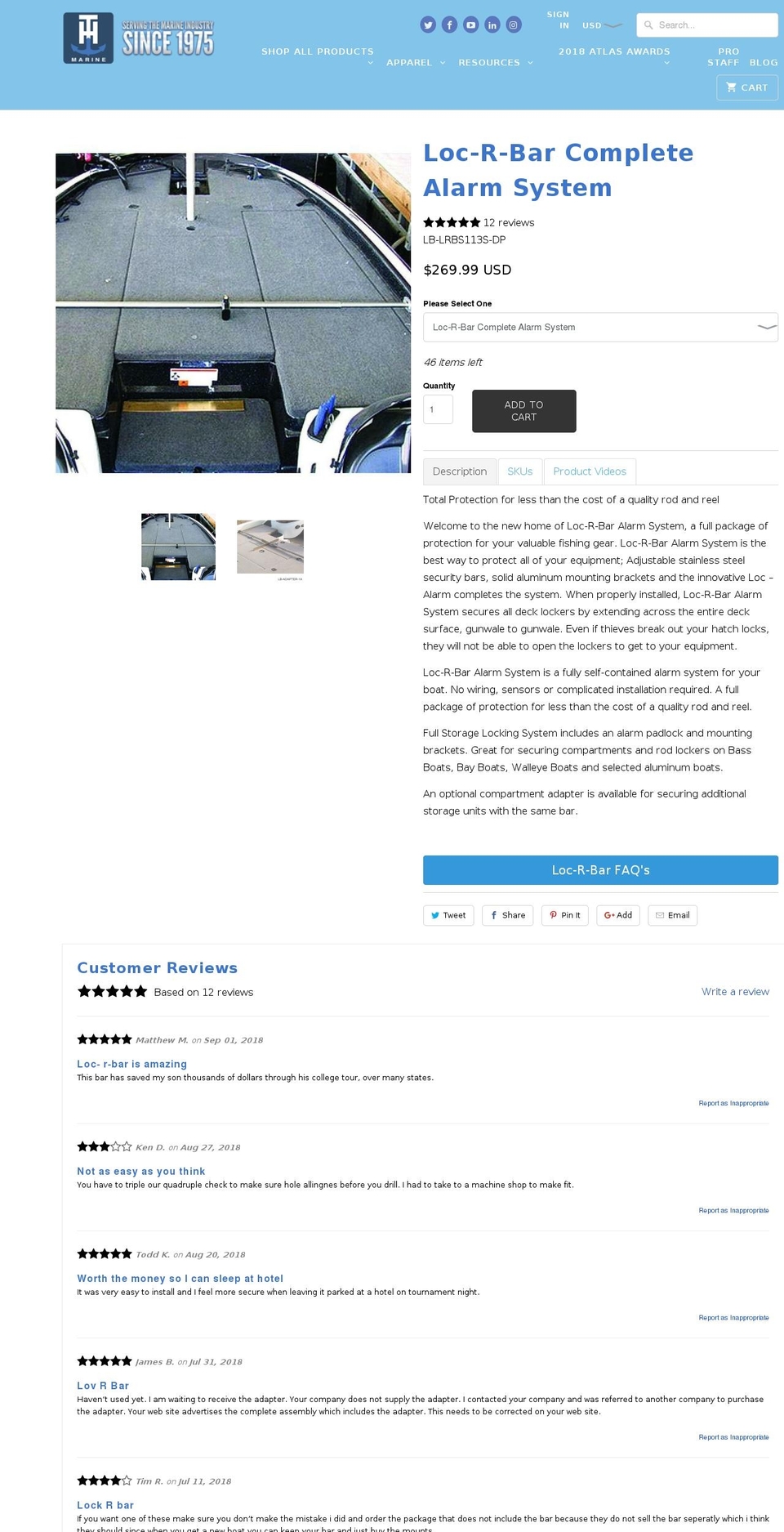 locrbar.com — Shopify storefront screenshot