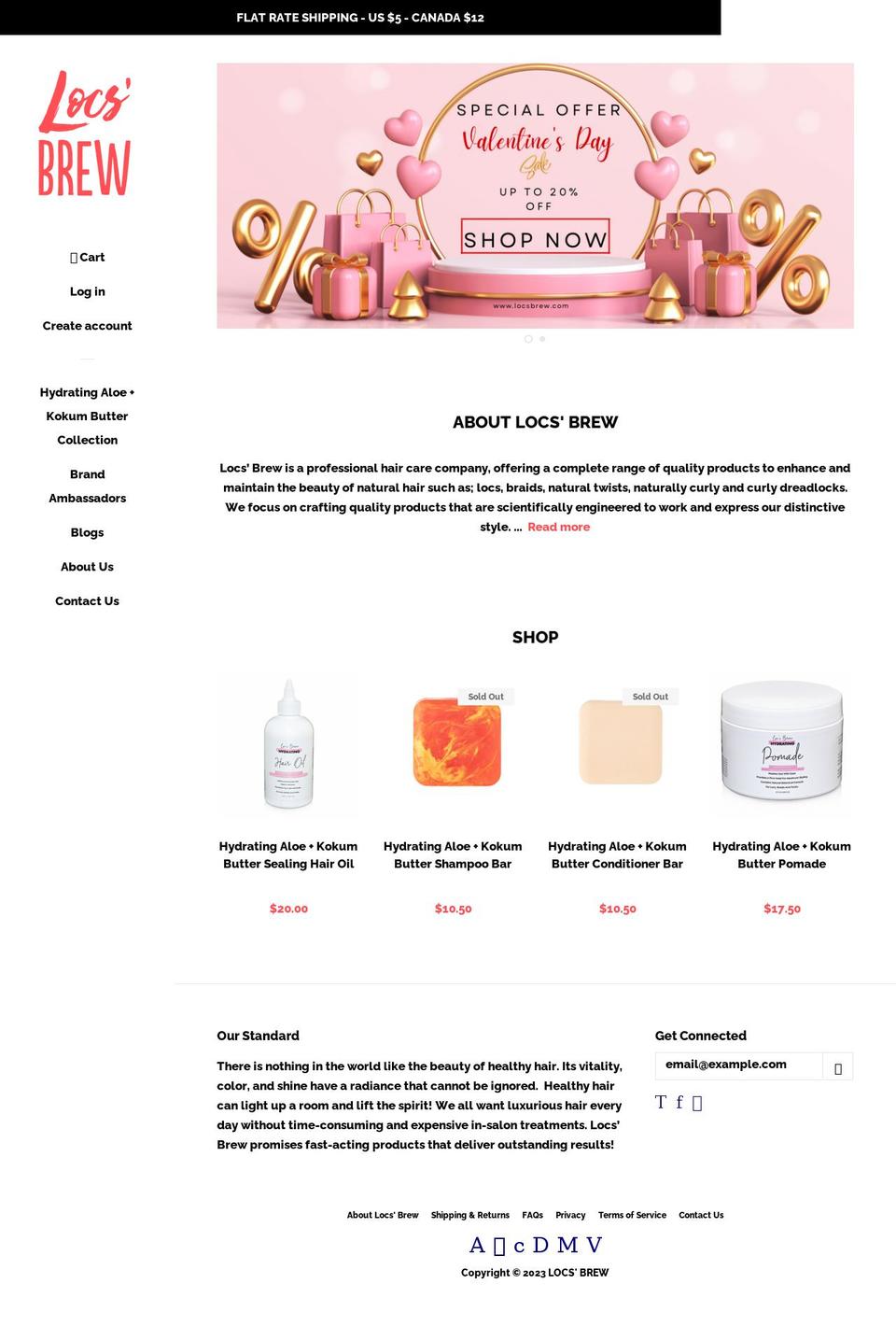 locsbrew.com shopify website screenshot