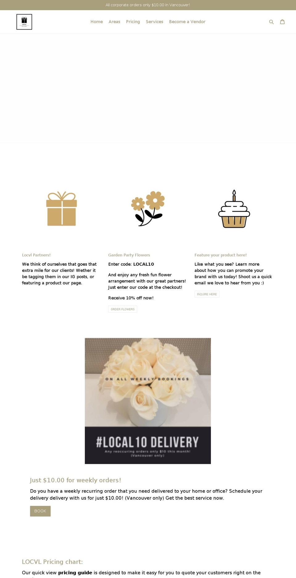 locvldelivery.com shopify website screenshot