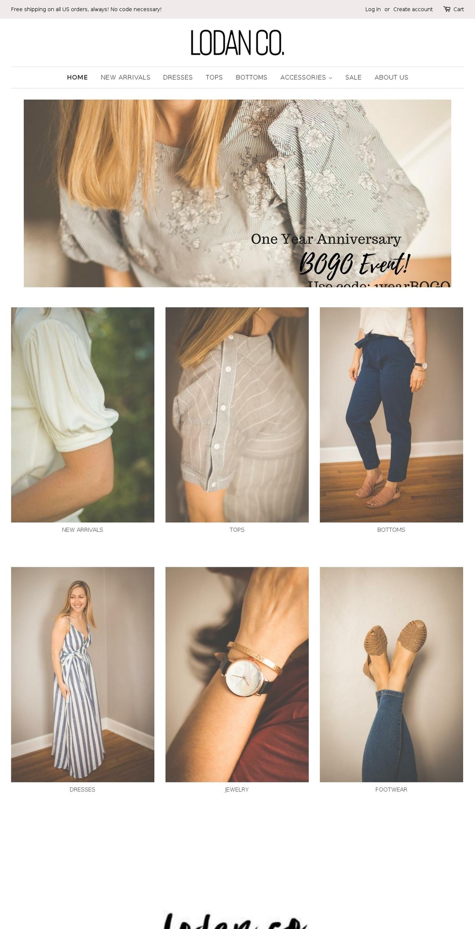 lodanco.com — Shopify storefront screenshot