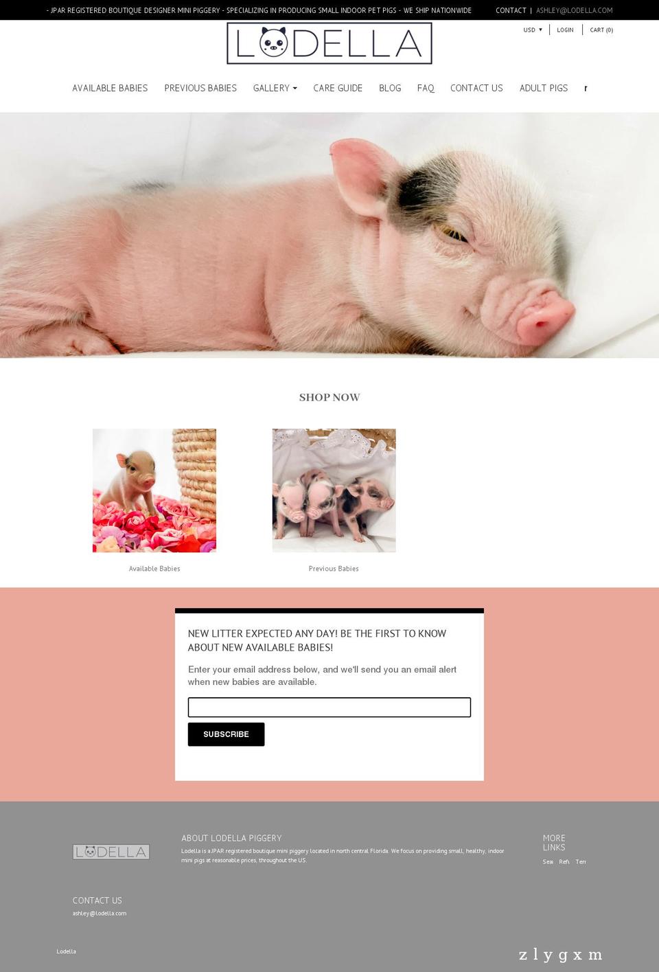 lodella.com shopify website screenshot
