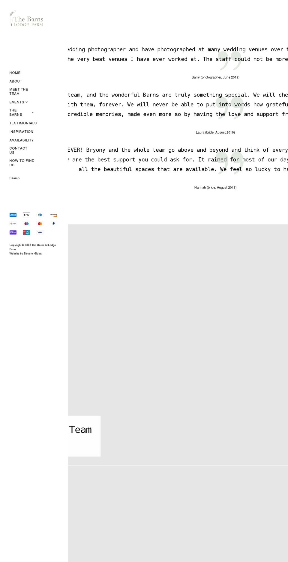 lodgefarmnazeing.co.uk shopify website screenshot