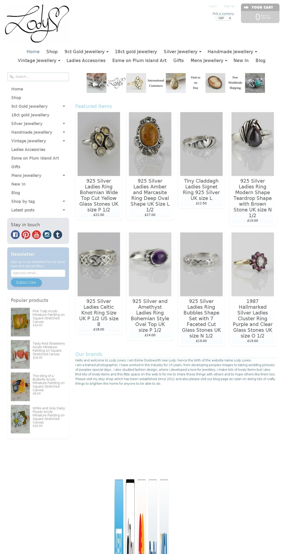 lodyloves.com shopify website screenshot