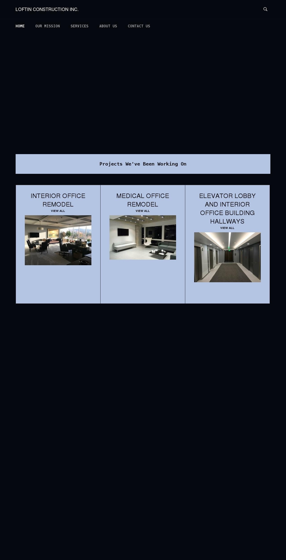 loftinconstructioninc.com shopify website screenshot