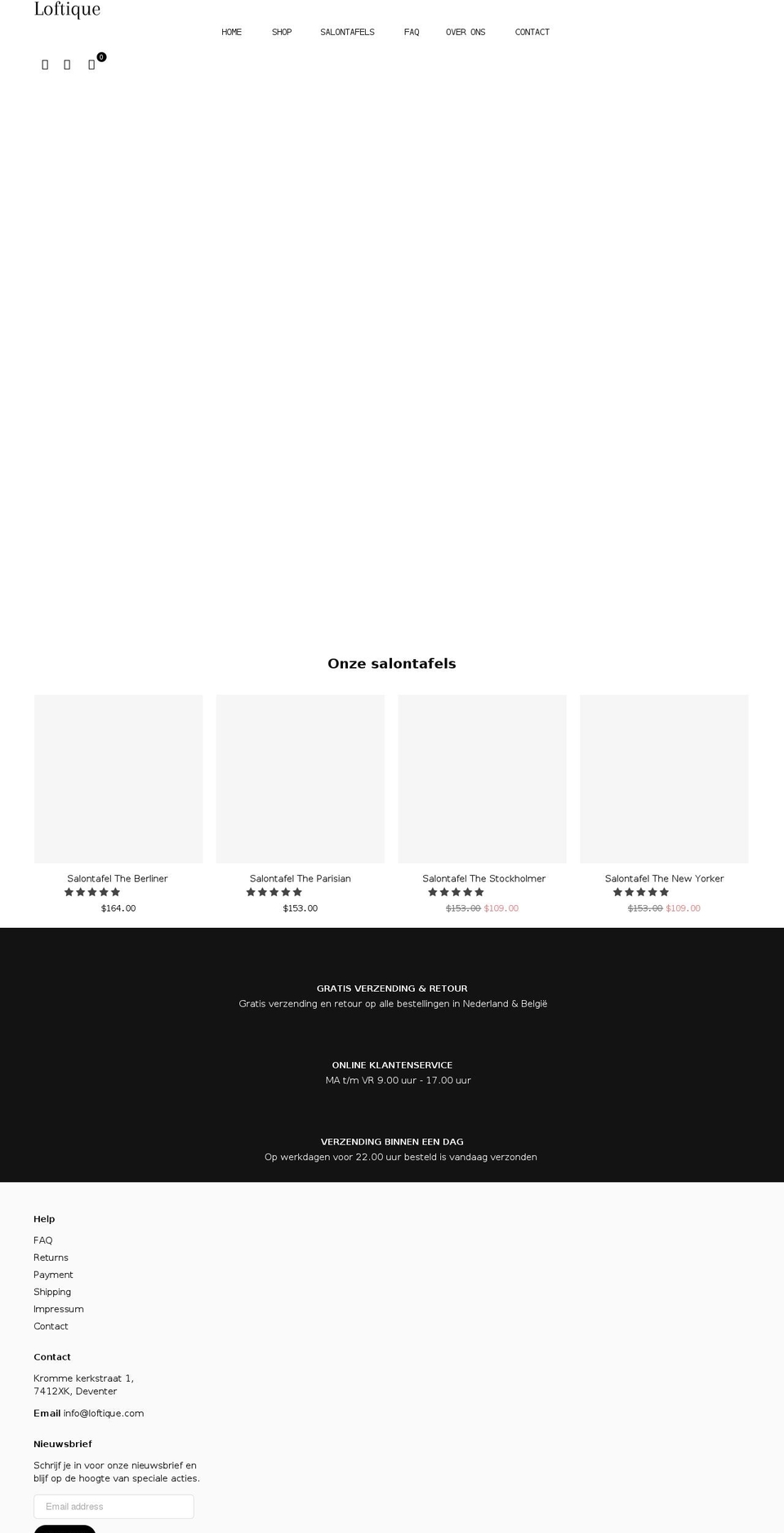 Analyzify - GDPR Shopify theme site example loftique.com