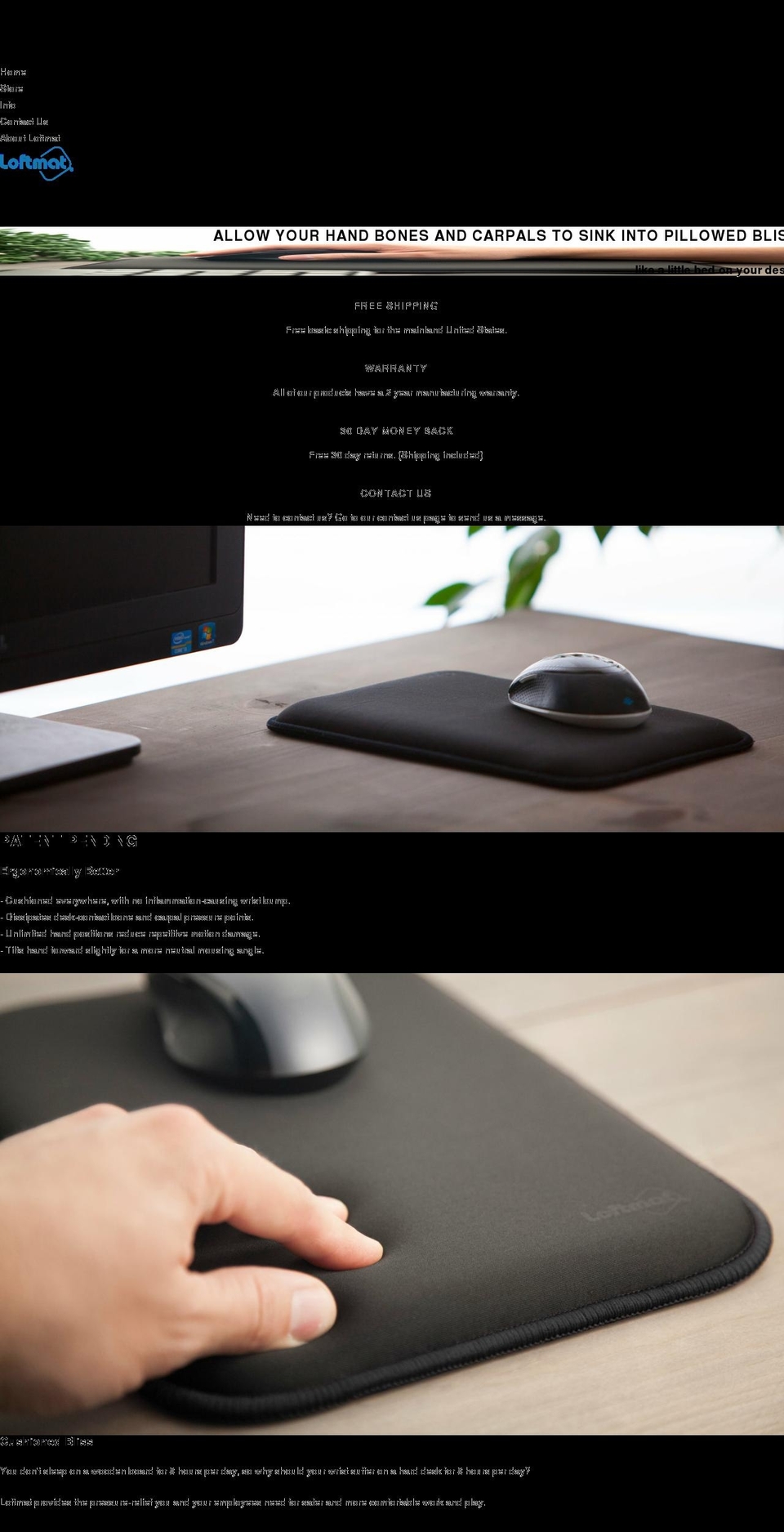 loftmat.com shopify website screenshot