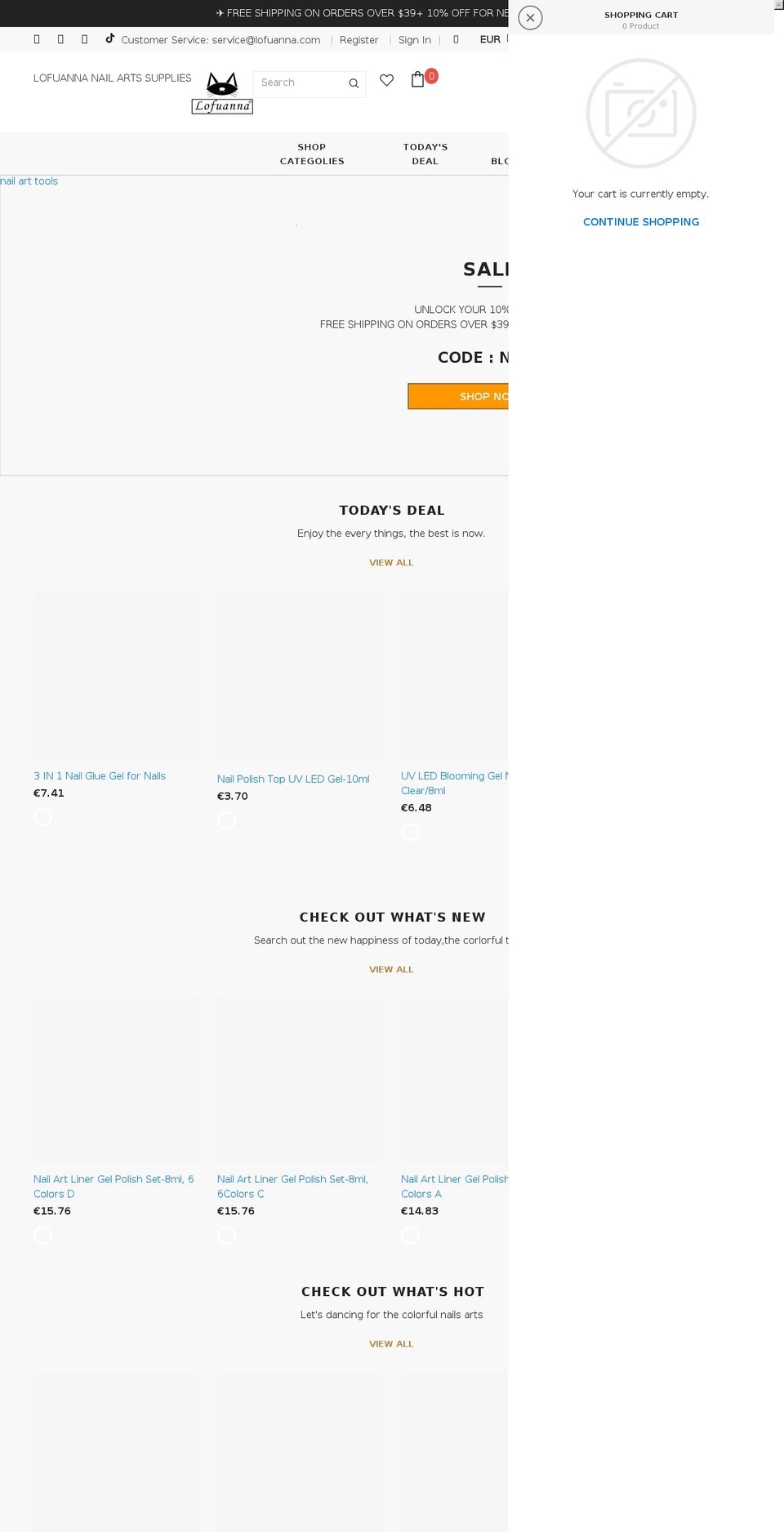 lofuanna.com shopify website screenshot