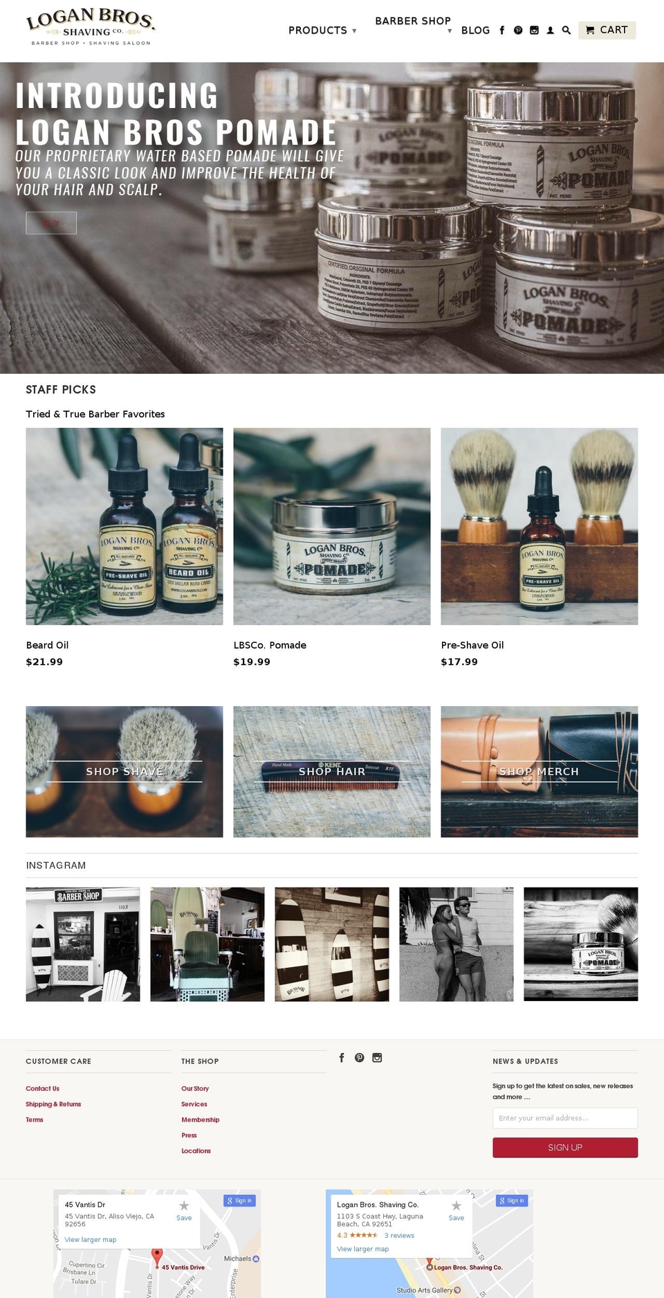 loganbros.com shopify website screenshot