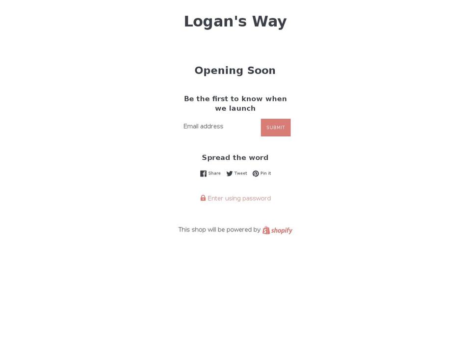 logansway.net shopify website screenshot