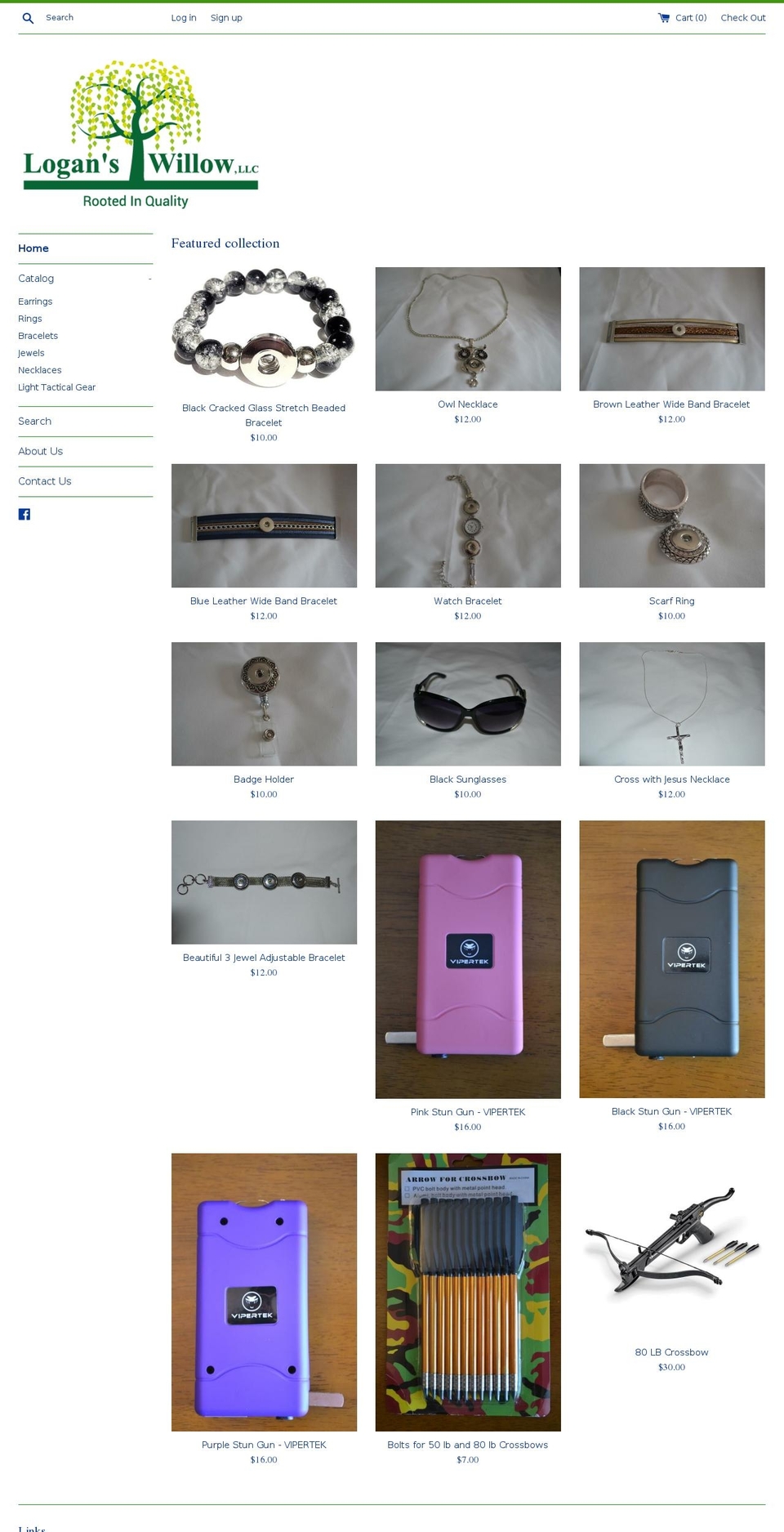 loganswillow.com — Shopify storefront screenshot