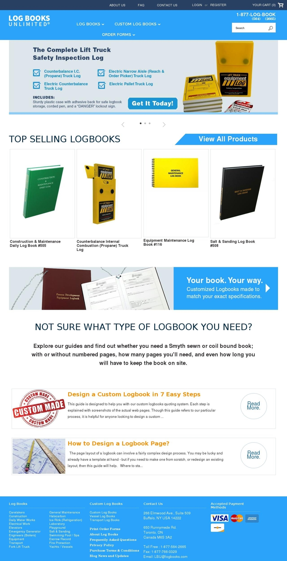 logbooks.com shopify website screenshot