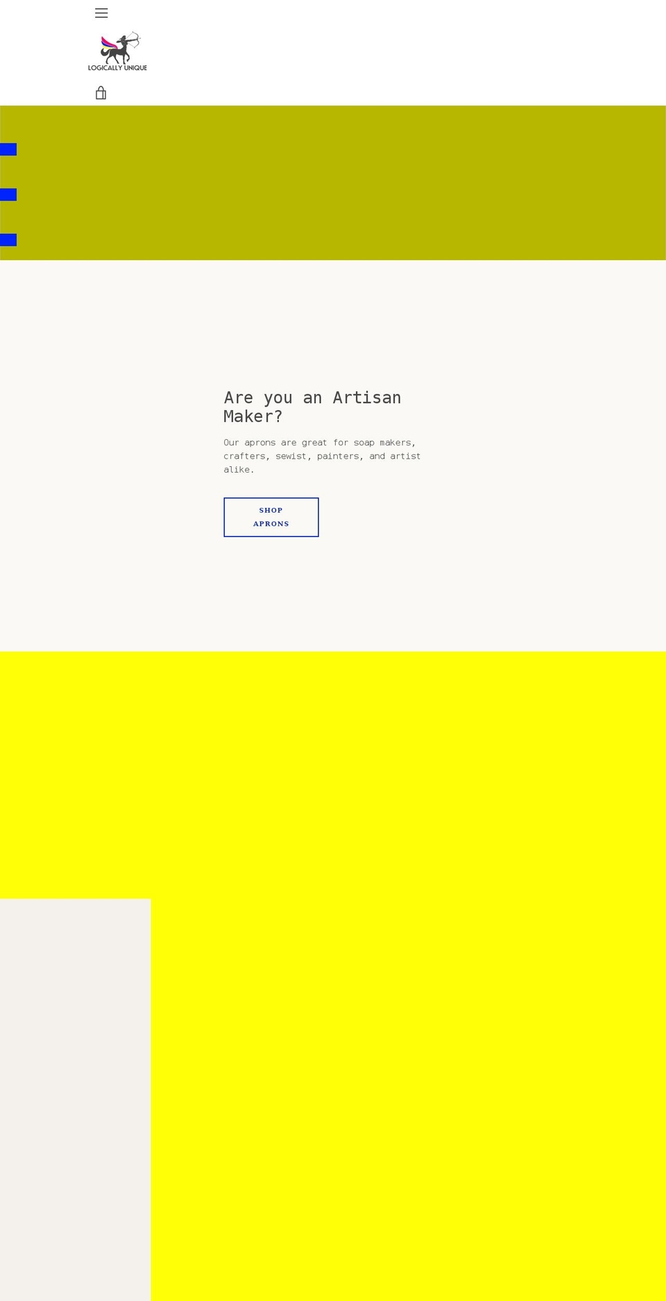 logicallyunique.com shopify website screenshot