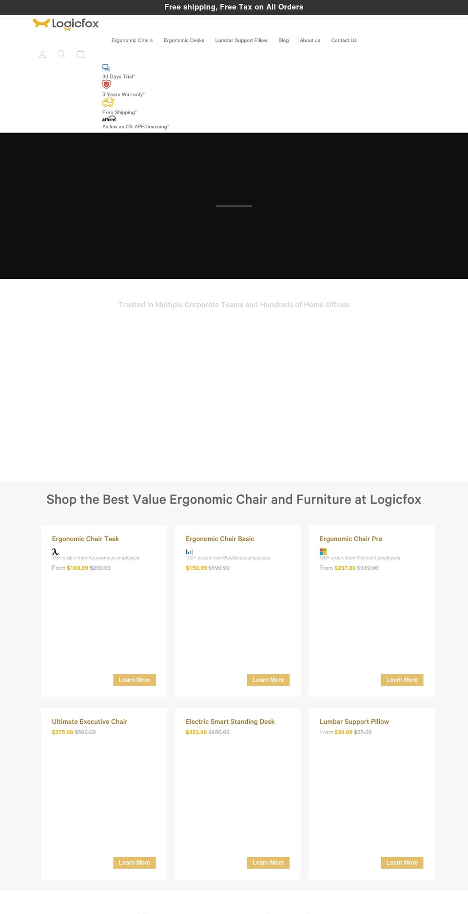 logicfox.net shopify website screenshot