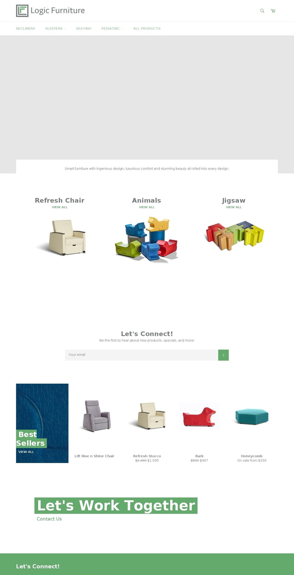 logicfurniture.net shopify website screenshot