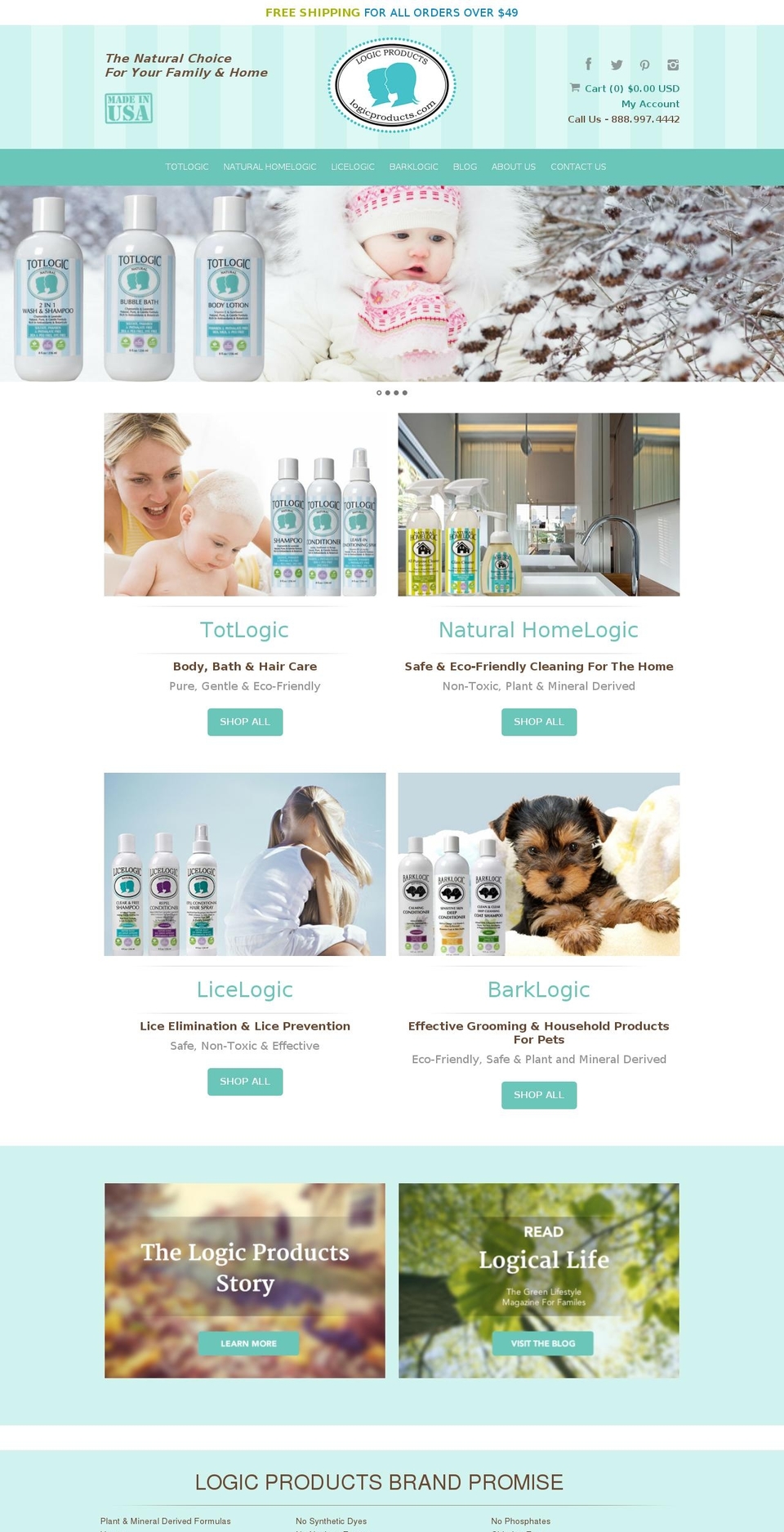 logicproducts.com shopify website screenshot