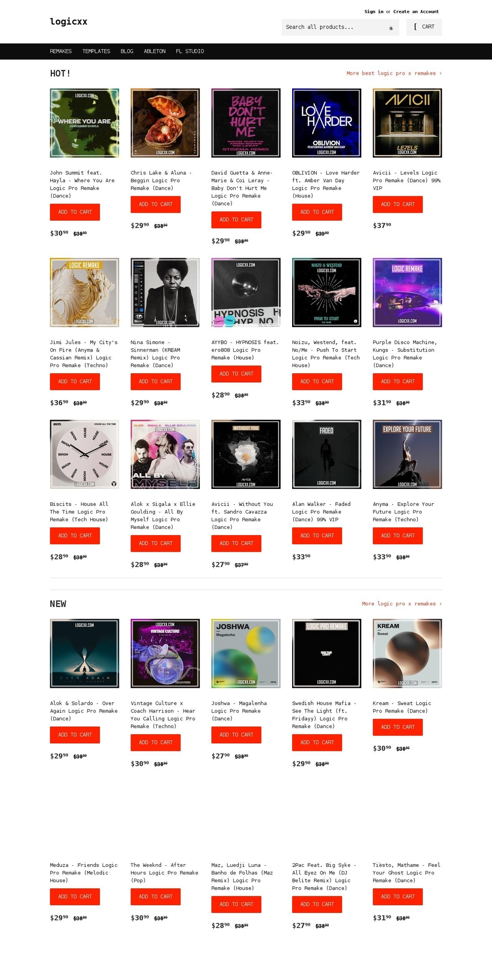 logicxx.com shopify website screenshot