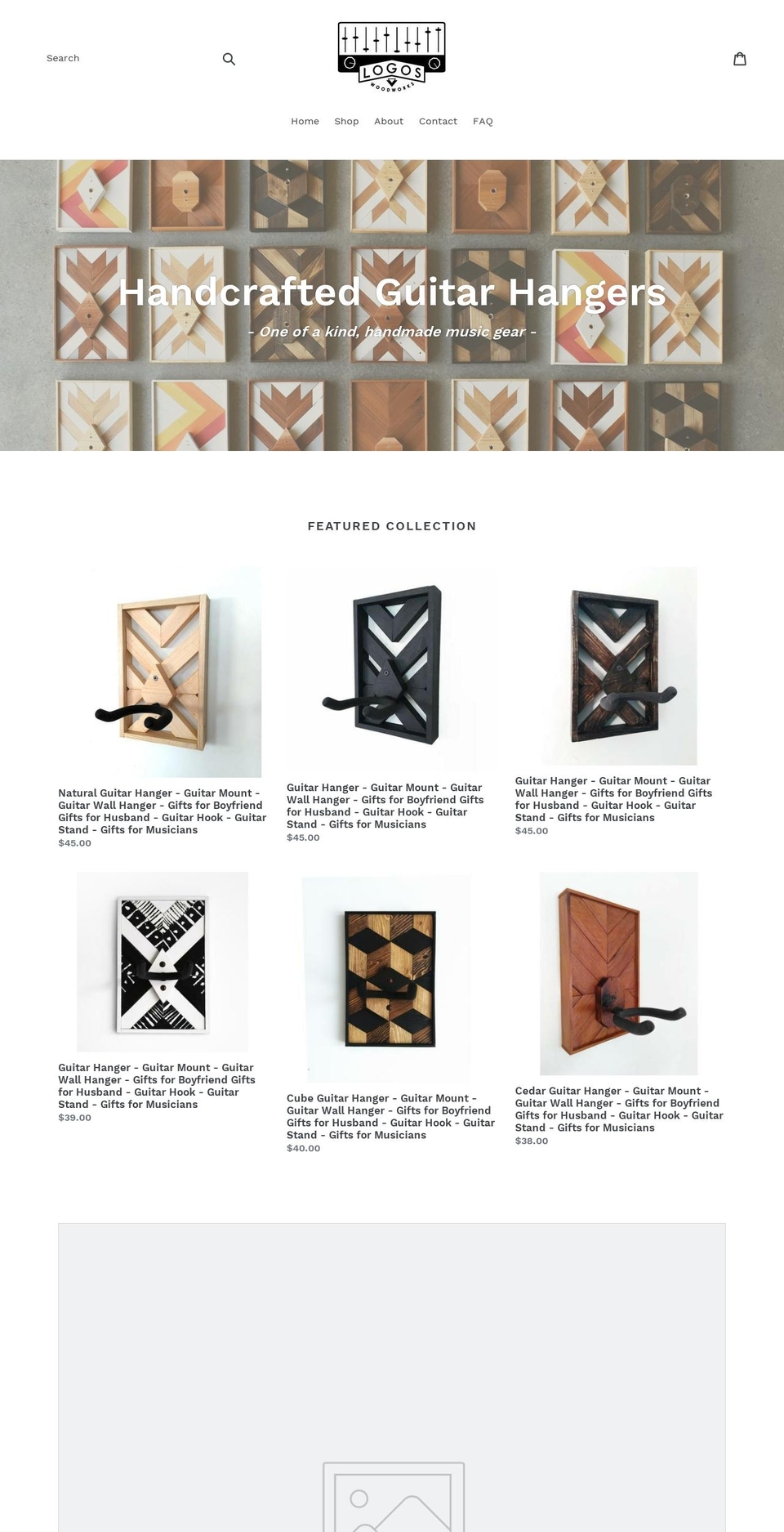 logoswoodworks.com — Shopify storefront screenshot