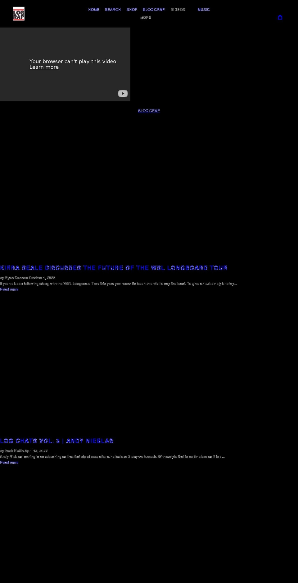 lograpshop.com — Shopify storefront screenshot