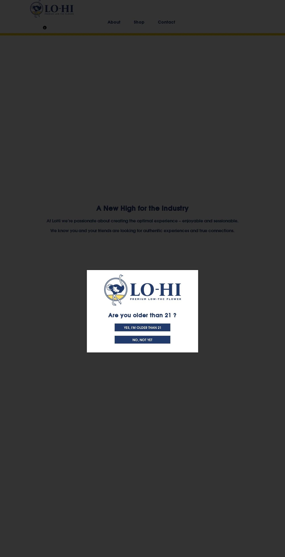 lohipremium.com shopify website screenshot