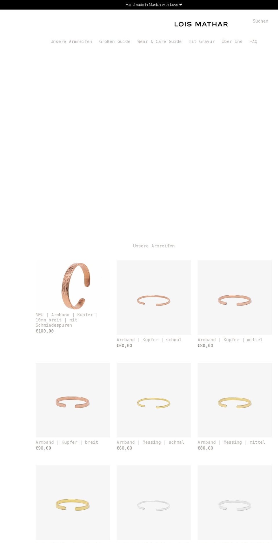 loismathar.com shopify website screenshot