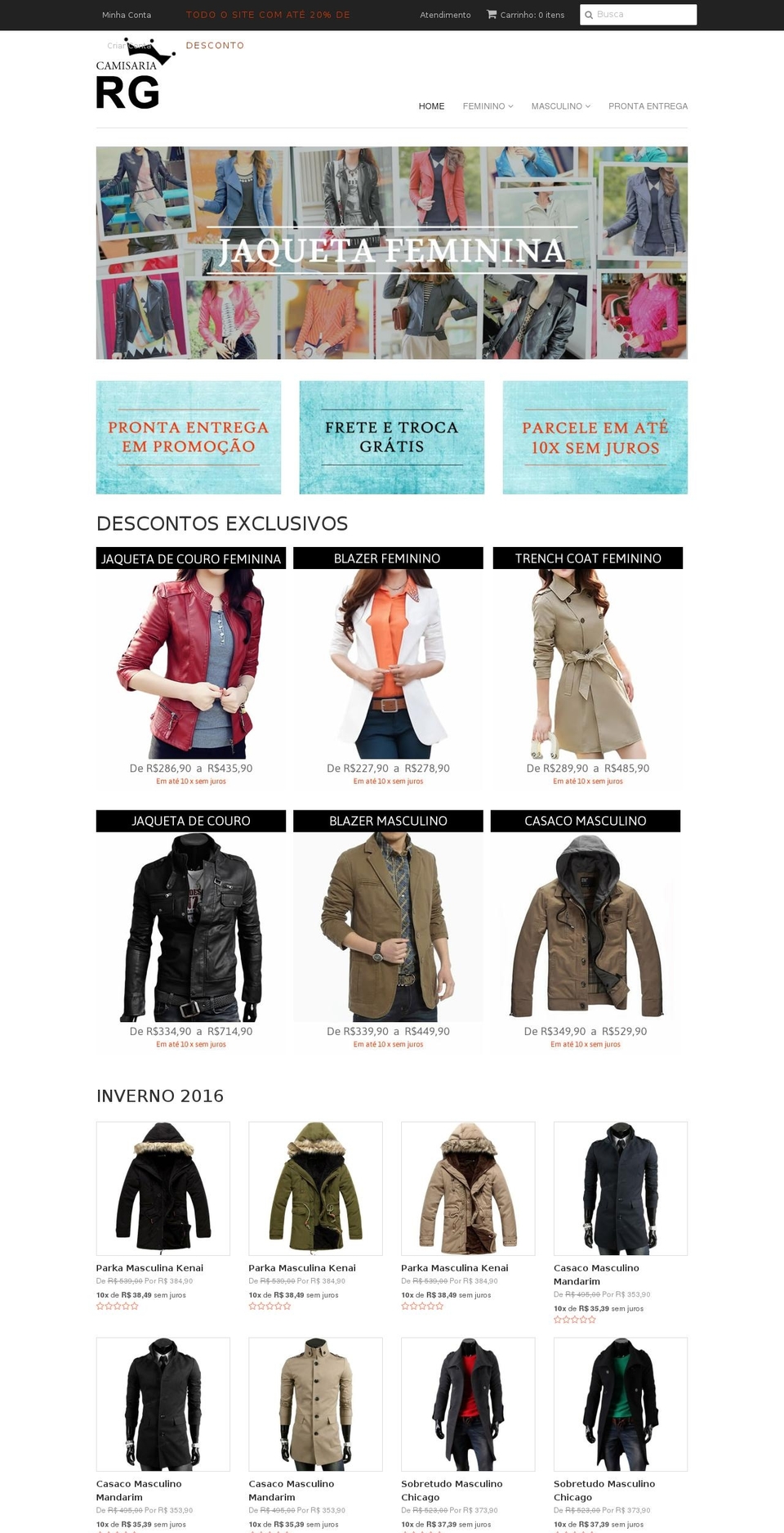 lojacamisariarg.com shopify website screenshot