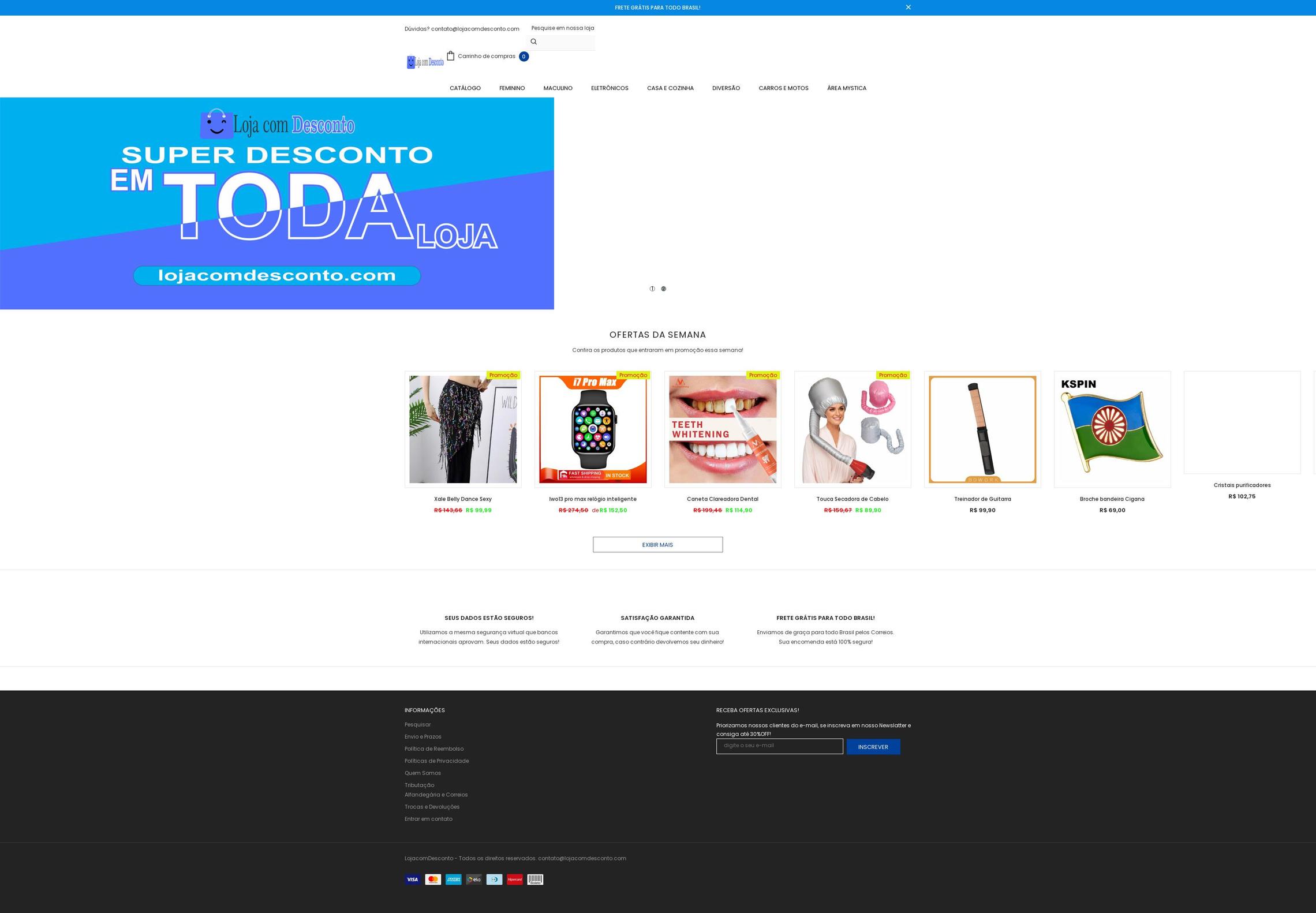 lojacomdesconto.com shopify website screenshot