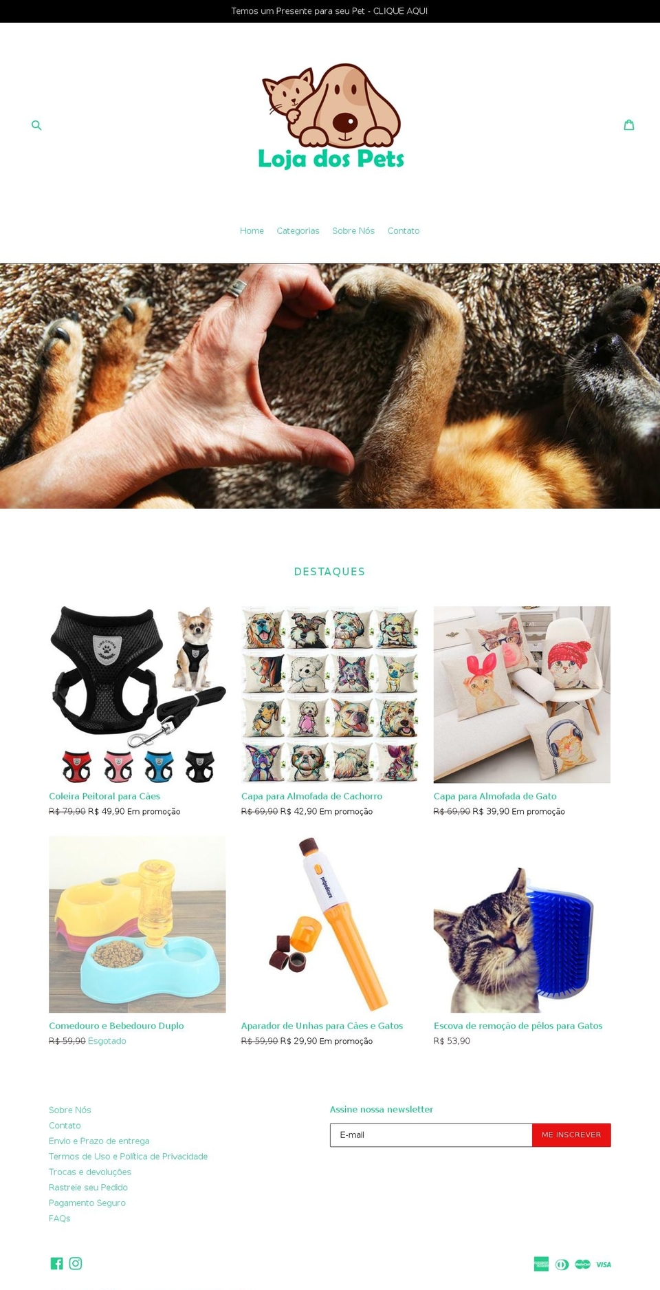 lojadospets.com — Shopify storefront screenshot