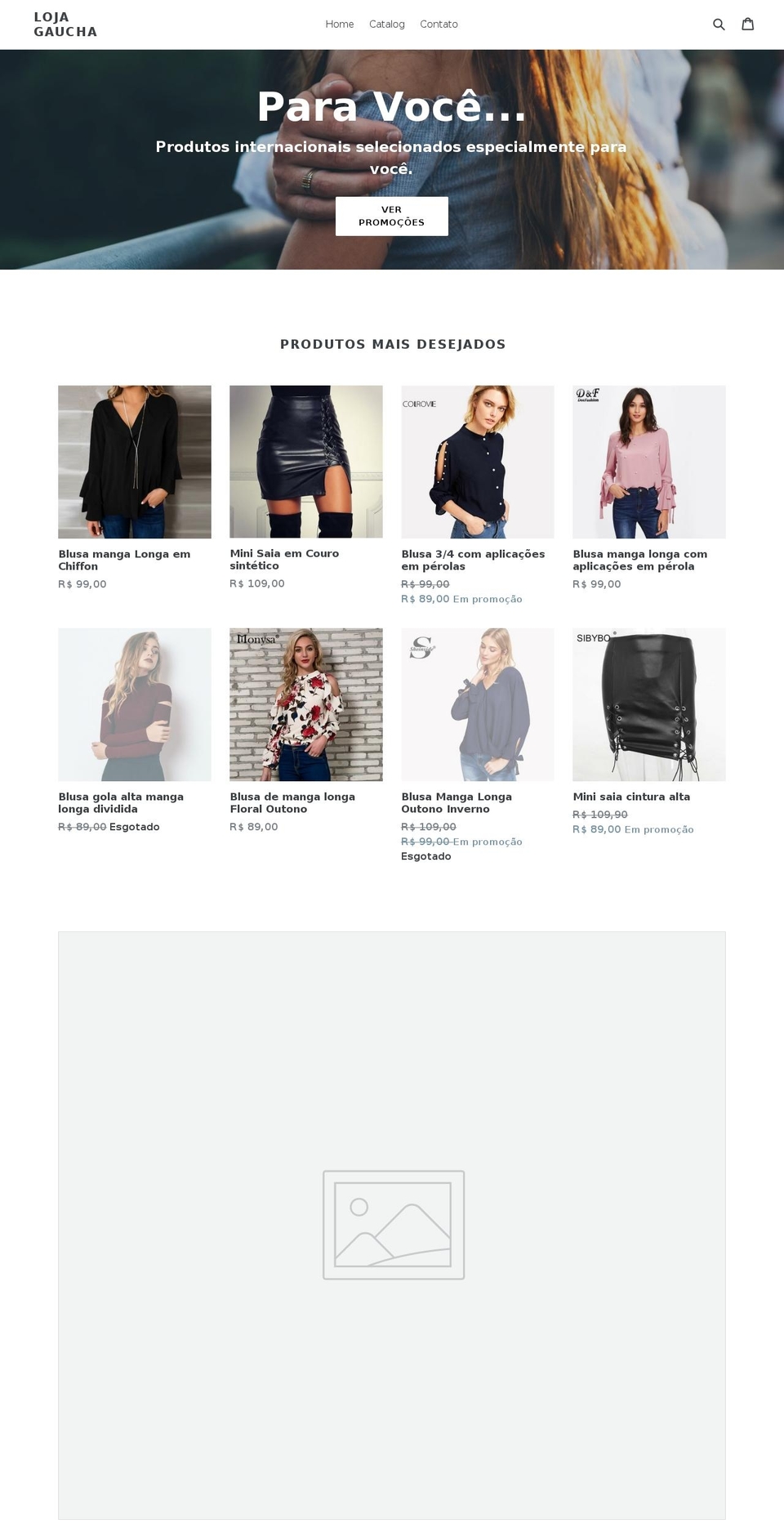 lojagaucha.com — Shopify storefront screenshot