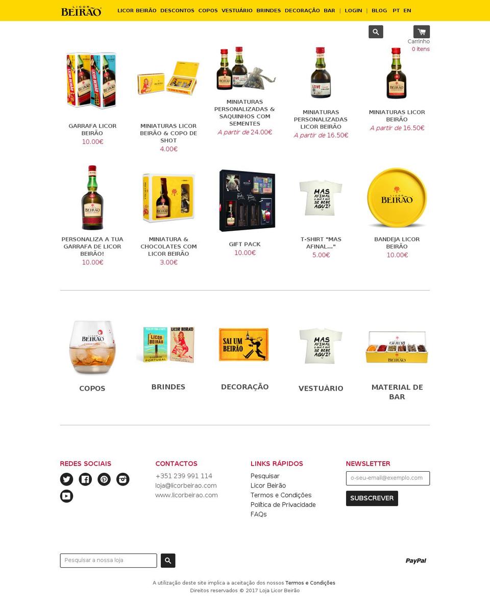 lojalicorbeirao.com shopify website screenshot