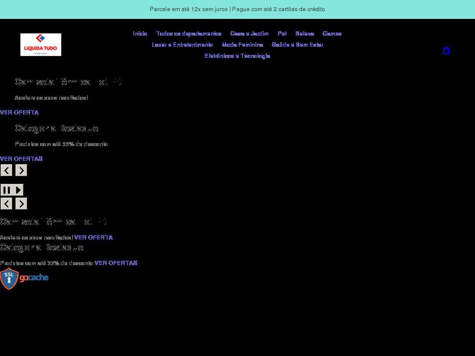 lojaliquidatudo.com shopify website screenshot