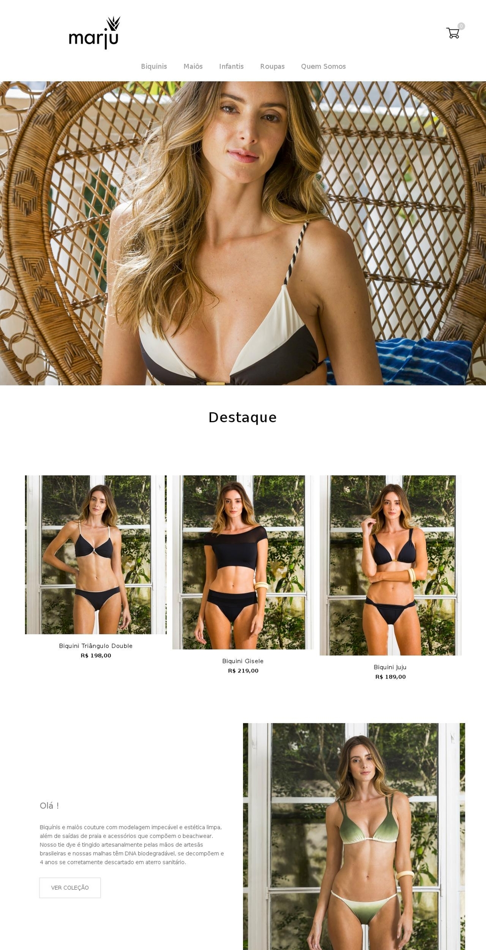 lojamarju.com — Shopify storefront screenshot