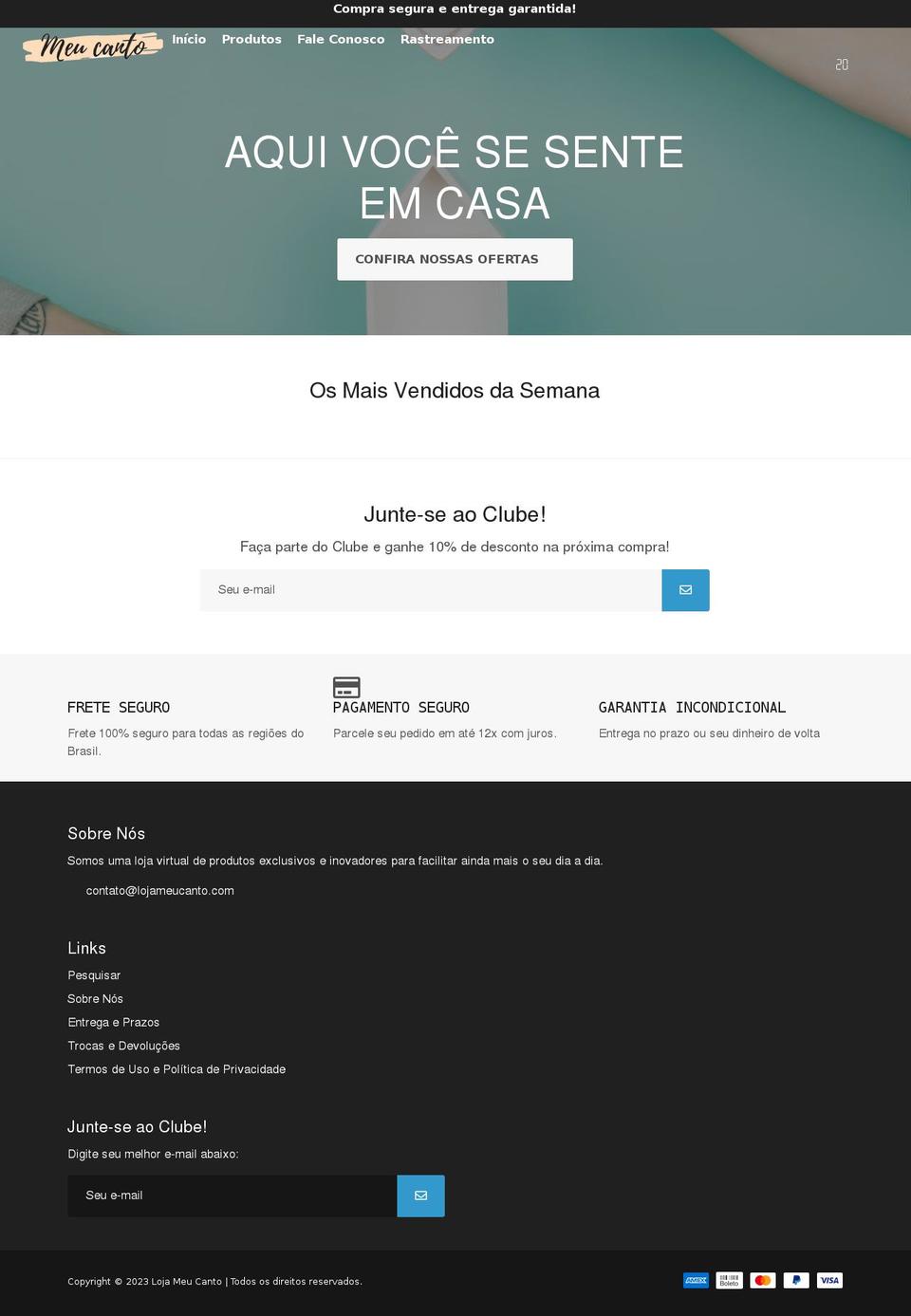 Tema-profissaodropshipper Shopify theme site example lojameucanto.com