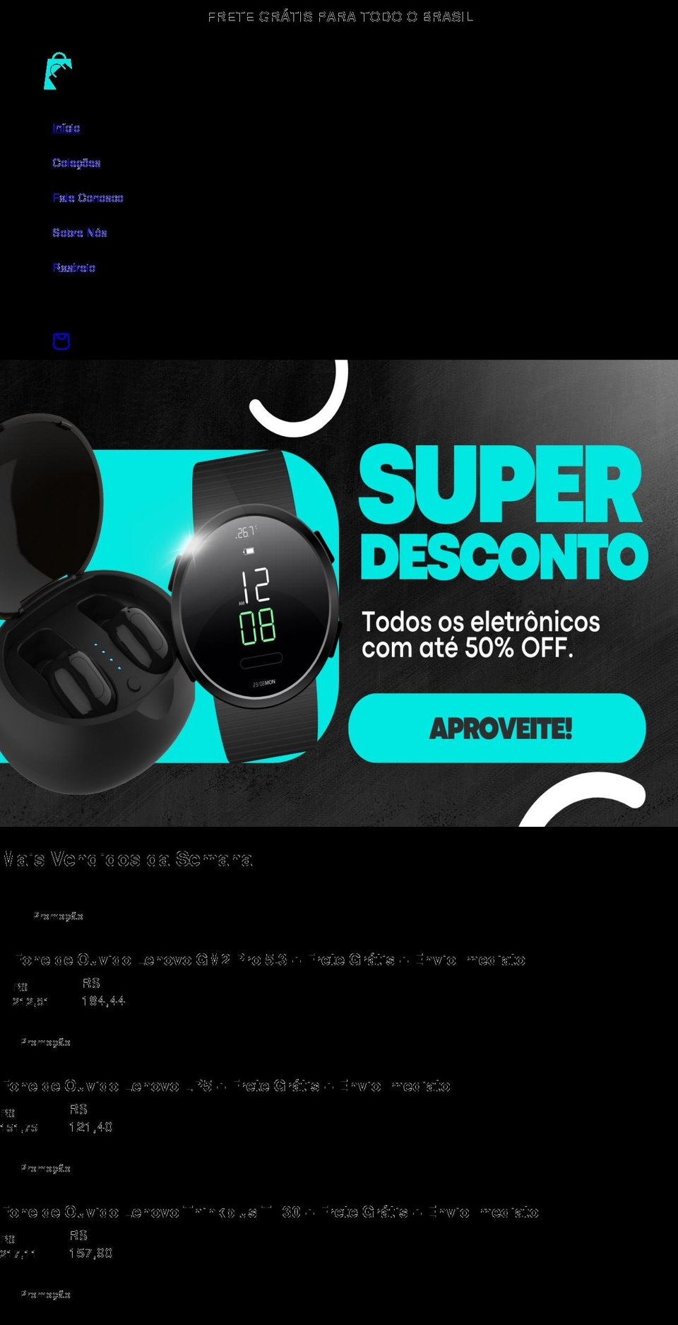 lojaspromo.com — Shopify storefront screenshot