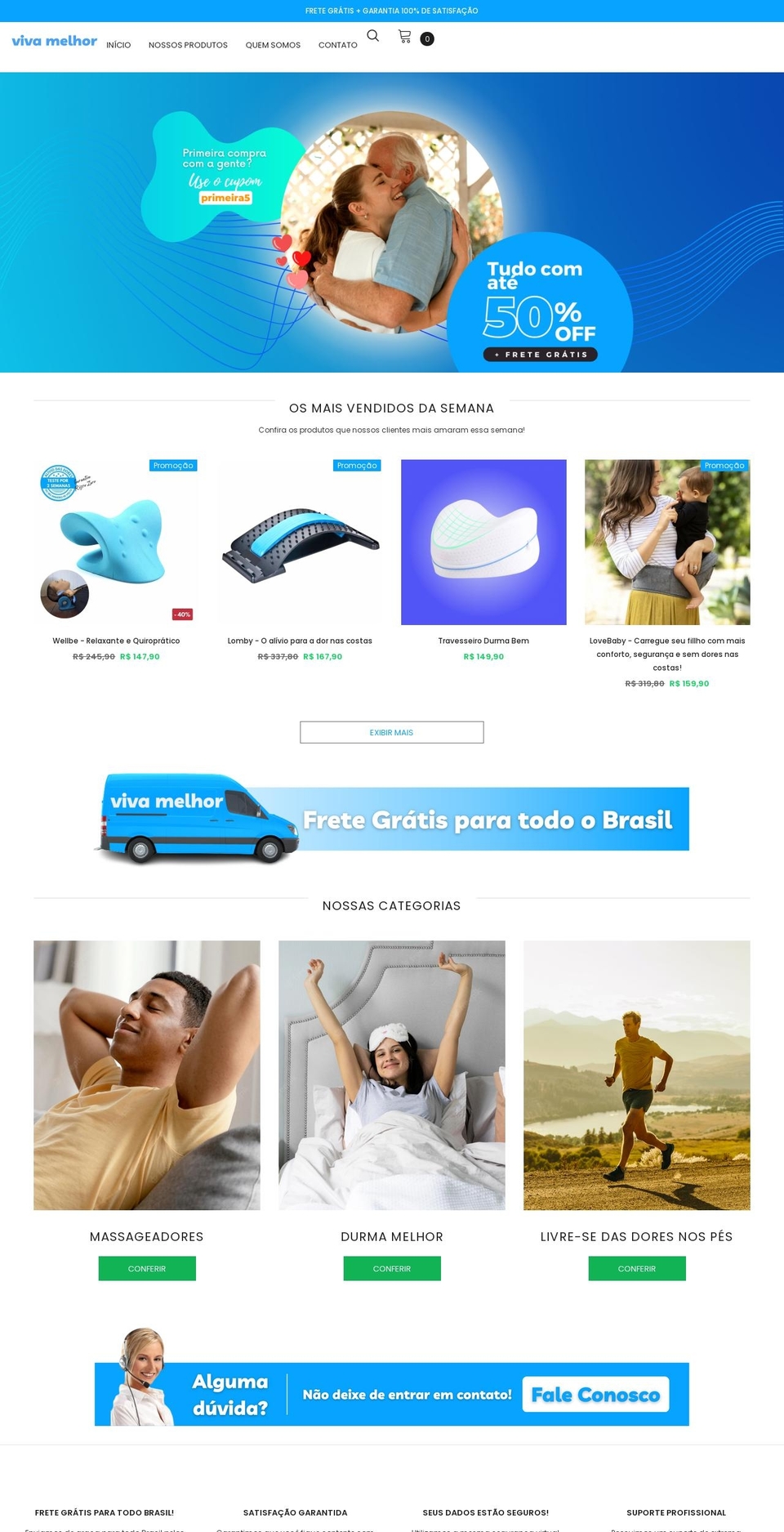 lojavivamelhor.com shopify website screenshot