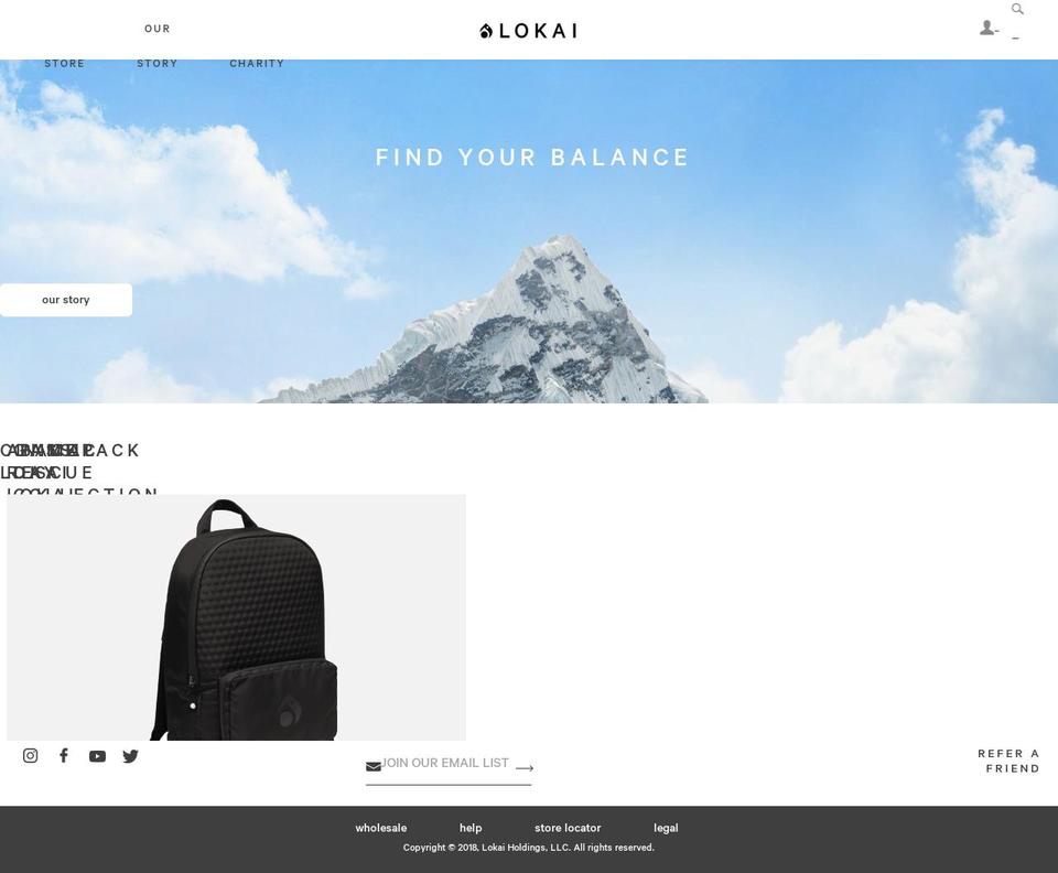 lokai Shopify theme site example lokai.com