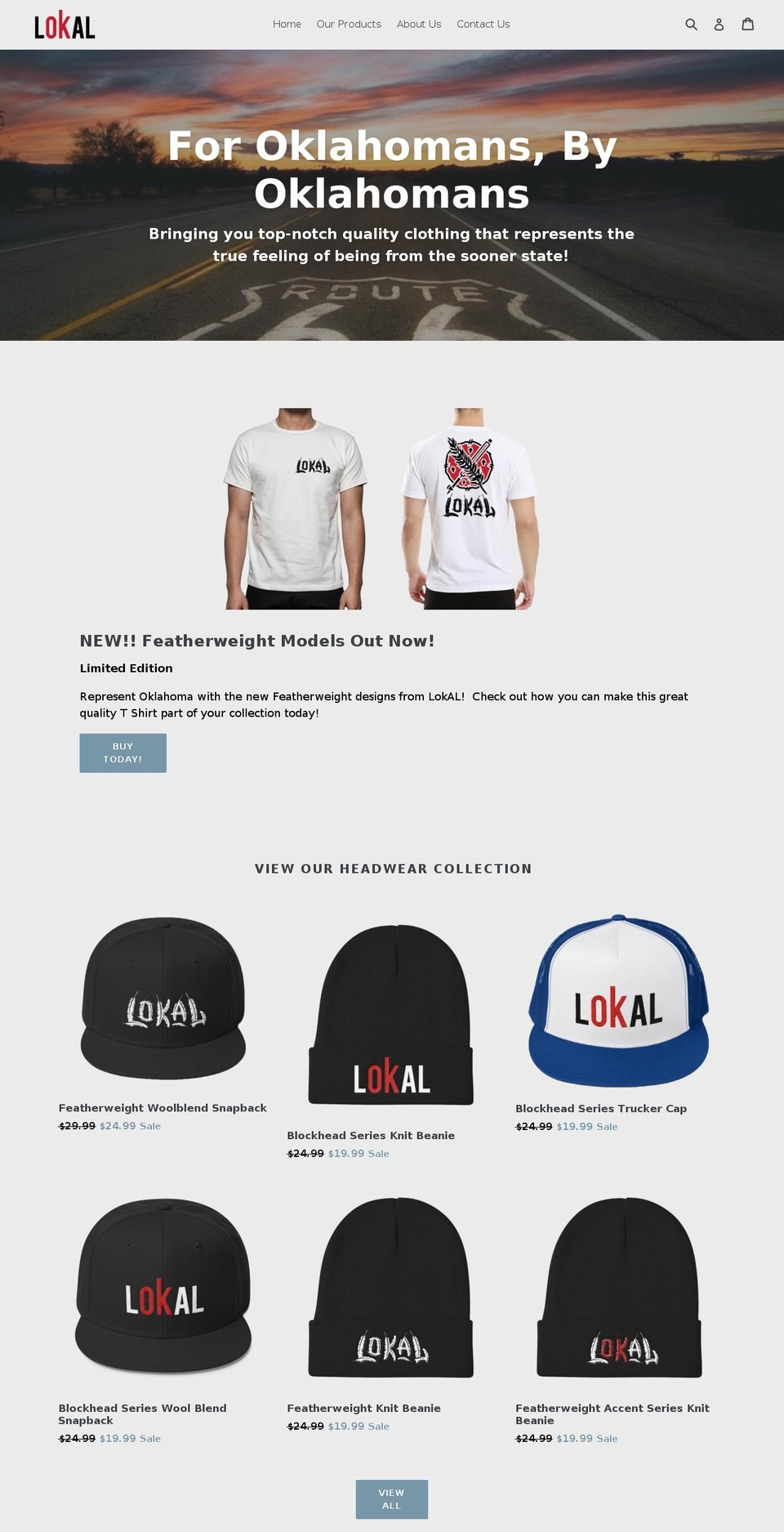 lokalapparel.com shopify website screenshot
