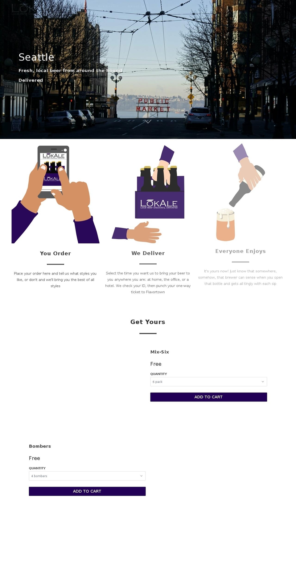 lokale.us shopify website screenshot