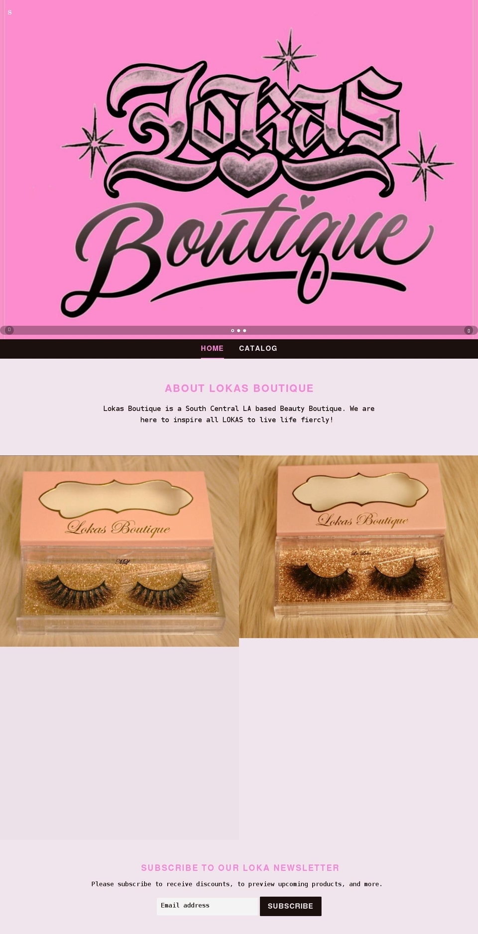 lokasboutique.com shopify website screenshot