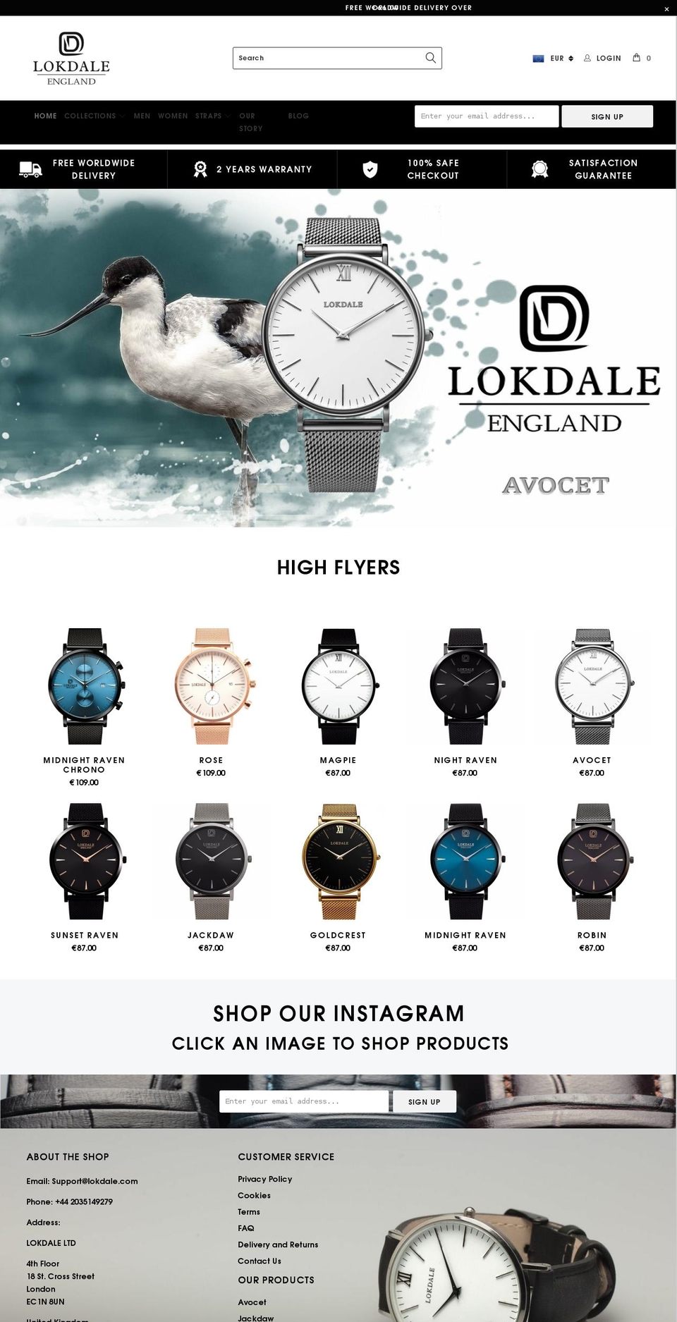 lokdale.co.uk shopify website screenshot