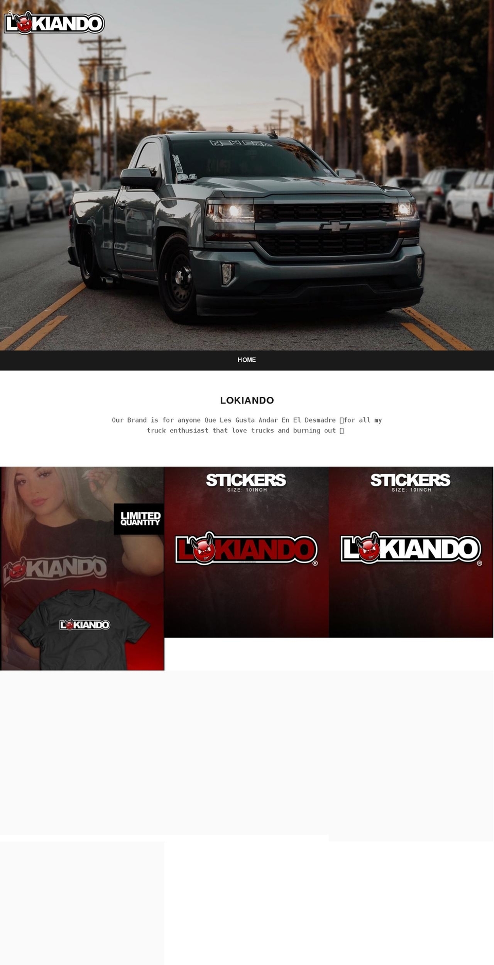 lokiando.com shopify website screenshot