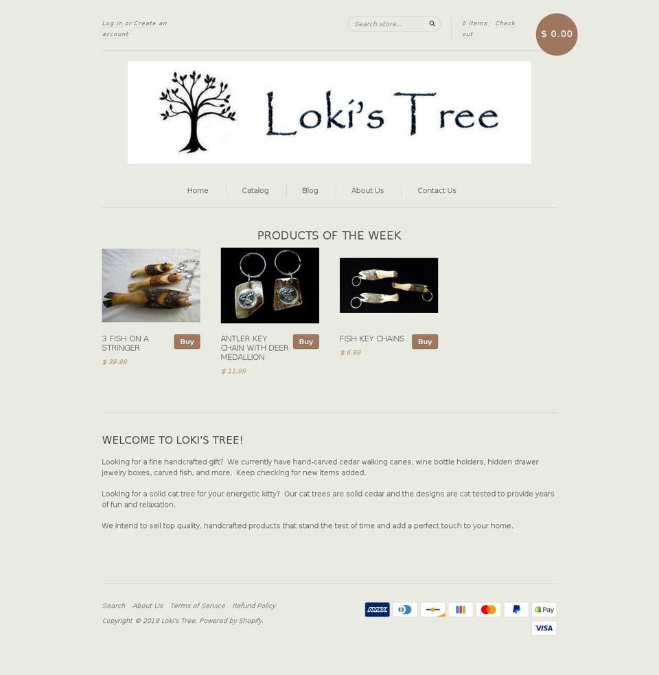 lokistree.com shopify website screenshot