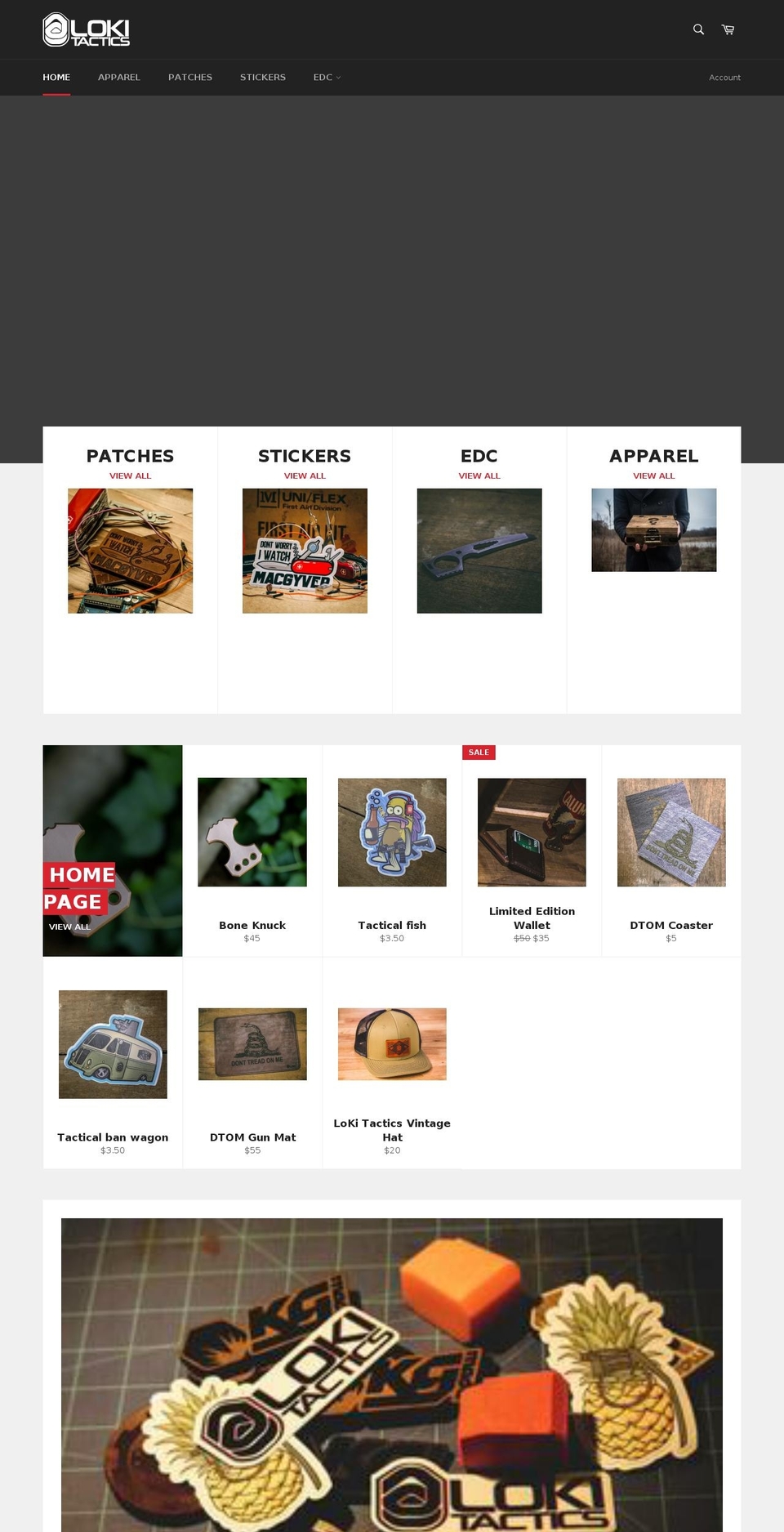 Copy of venture Shopify theme site example lokitacticalgear.com