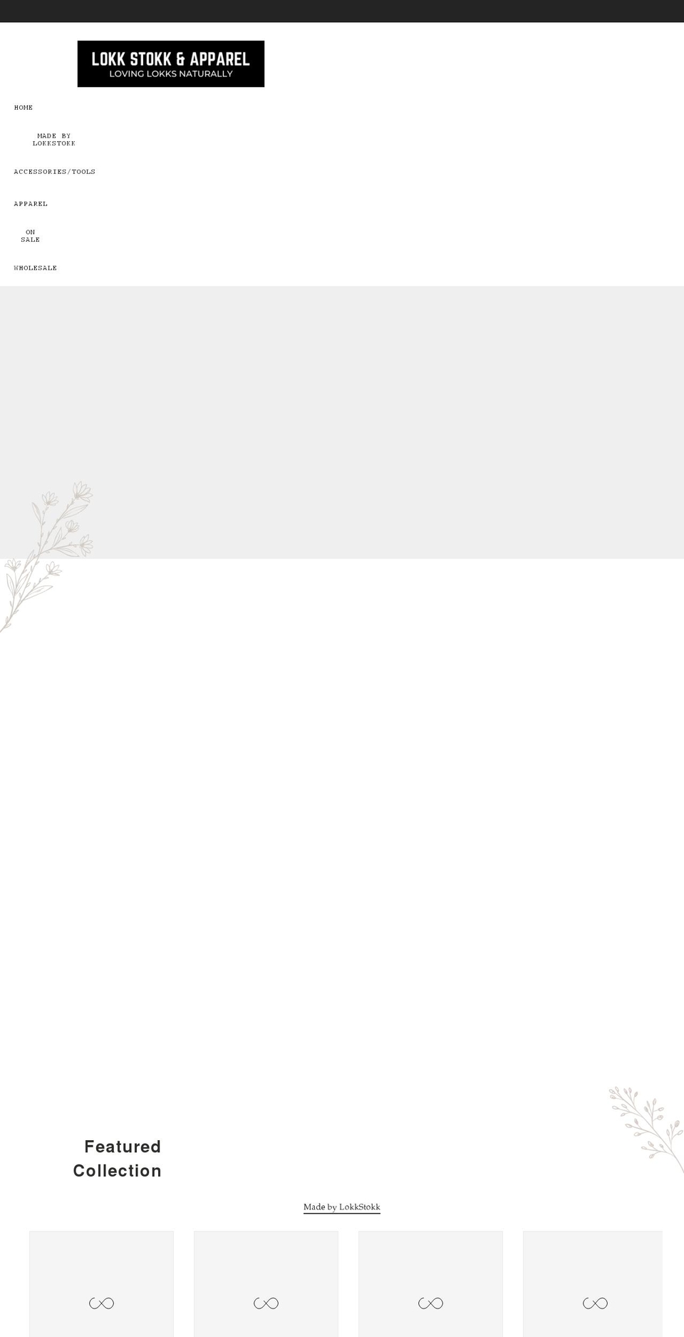 lokkstokk.com shopify website screenshot