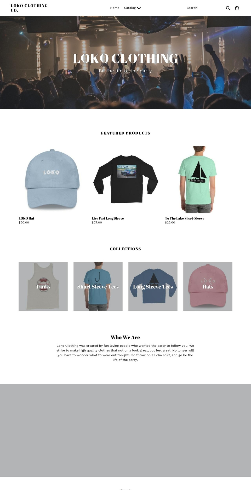lokoclothing.com — Shopify storefront screenshot