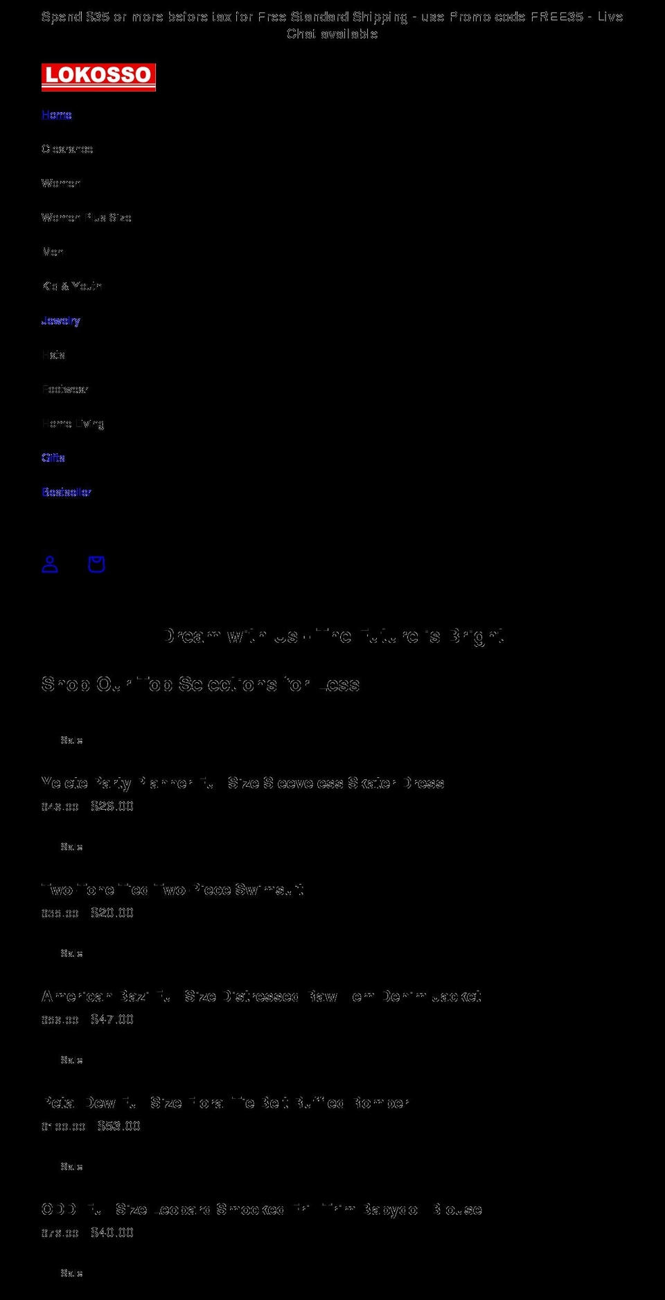 lokosso.com — Shopify storefront screenshot