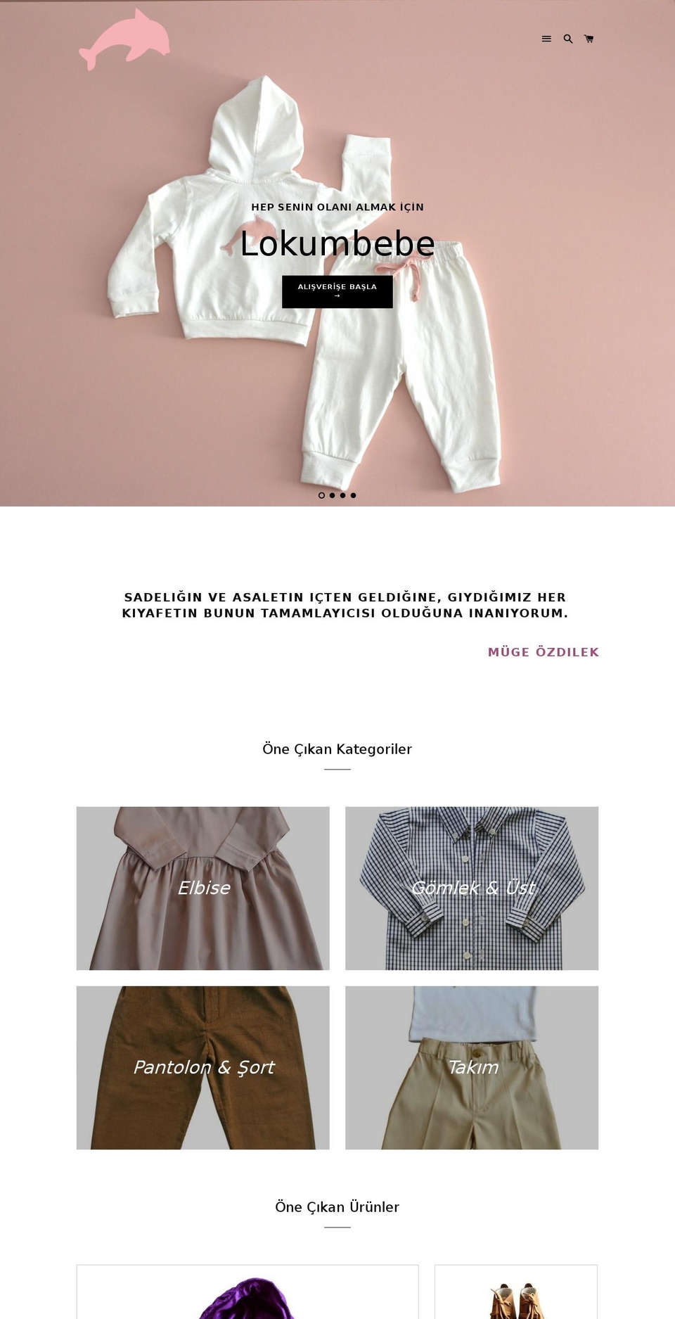 lokumbebe.com shopify website screenshot