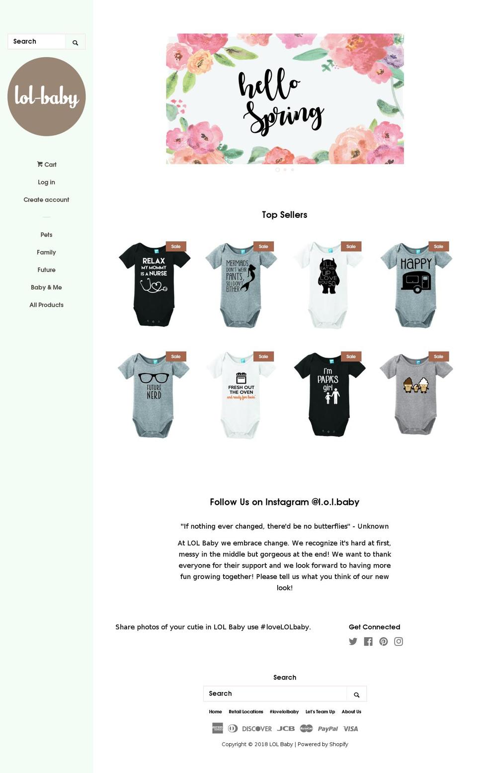 lol-baby.com — Shopify storefront screenshot