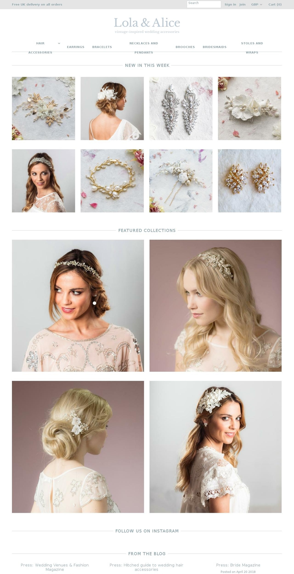 lolaandalice.com — Shopify storefront screenshot
