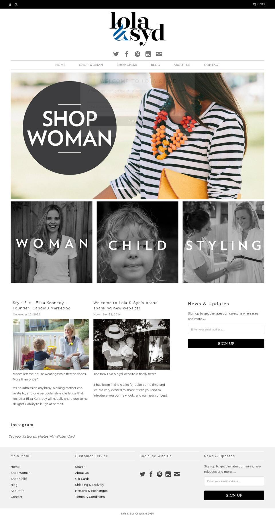 lolaandsyd.com — Shopify storefront screenshot